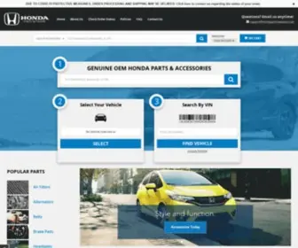 Hondapartsnetwork.com(OEM Honda Parts at up to 50% off MSRP) Screenshot