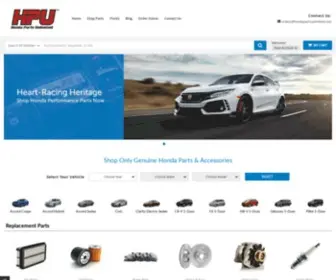 Hondapartsunlimited.com(Genuine OEM Honda Parts & Accessories) Screenshot