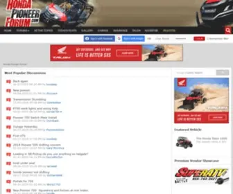 Hondapioneerforum.com(Honda Pioneer Forum) Screenshot