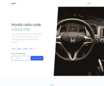 Hondaradiocodes.com(How to Retrieve your Honda Radio and Navi Code) Screenshot
