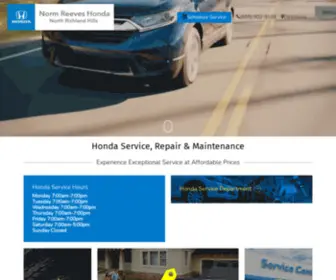 Hondaservicefortworth.com(Norm Reeves Honda North Richland Hills) Screenshot