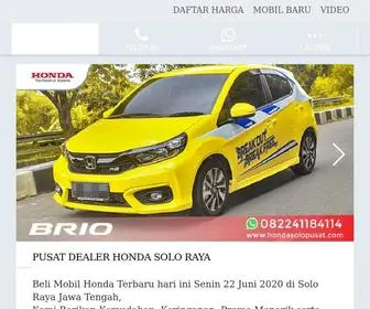 Hondasolopusat.com(Honda Solo Pusat) Screenshot