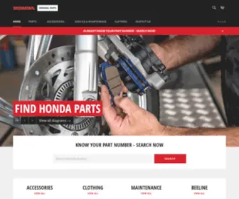 Hondaspareparts.co.uk(Genuine Honda Spare Parts delivered worldwide from Lings Motor Group) Screenshot