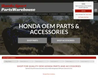 Hondasportpartswarehouse.com(OEM Honda Parts and Accessories) Screenshot