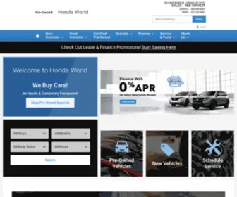 Hondaworldofconway.com Screenshot