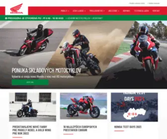 Hondazilina.sk(Motocykle Honda Žilina) Screenshot