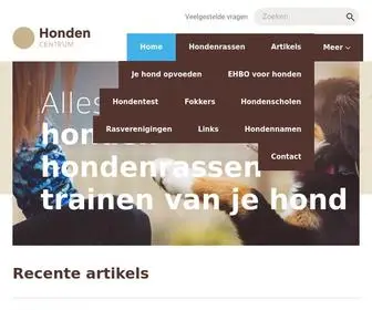 Hondencentrum.com(Alles over uw hond) Screenshot