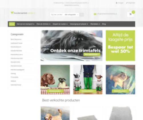 Hondenwinkelonline.nl(Dé hondenwinkel voor uw hond) Screenshot