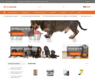 Hondjekoek.nl(De specialist op het gebied van natuurlijke honden) Screenshot