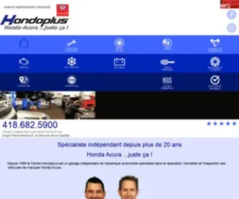 Hondoplus.com(Garage indépendant spécialisé Honda Acura) Screenshot