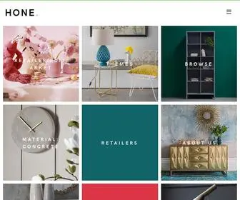 Hone.uk(Home furnishings from the high street and beyond) Screenshot