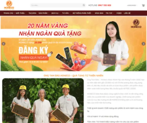 Honeco.com(Mật ong Tam Đảo) Screenshot