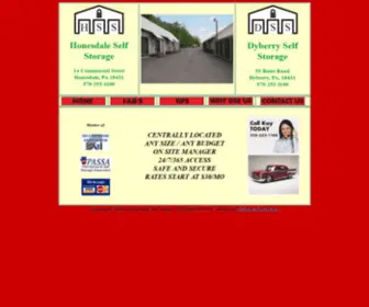 Honesdaledyberryselfstorage.com(Honesdale and Dyberry Self Storage) Screenshot