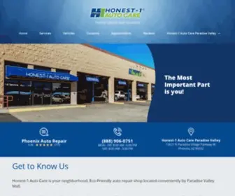 Honest-1Paradisevalley.com(Honest-1 Auto Care Paradise Valley) Screenshot