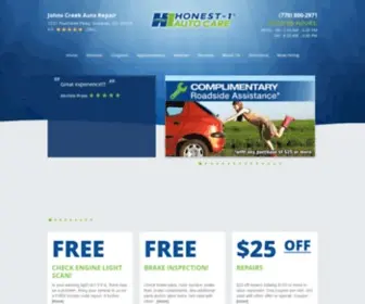 Honest1Peachtreepkwy.com(Honest-1 Auto Care Johns Creek) Screenshot