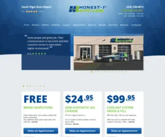 Honest1Southelgin.com(Honest-1 Auto Care) Screenshot