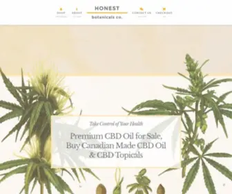 Honestbotanicals.ca(Our CBD Oil for sale) Screenshot