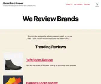 Honestbrandreviews.com(We Review all the Best Brands) Screenshot