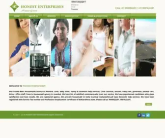 Honestenterprises9.com(We Provide Best Housemaids Service in Mumbai) Screenshot