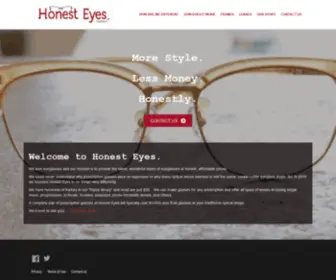 Honesteyesonline.com(Honest Eyes® Optical) Screenshot