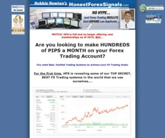 Honestforexsignals.com(Honest Forex Signals) Screenshot