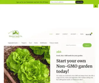 Honestseedco.com(Non-GMO Garden Seeds) Screenshot