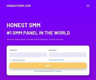 Honestsmm.com(Smm panel) Screenshot