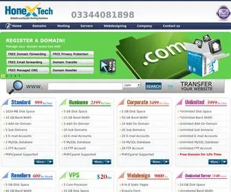 Honextech.com(Web Hosting in Pakistan) Screenshot