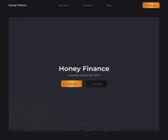 Honey.finance(Web site created using create) Screenshot