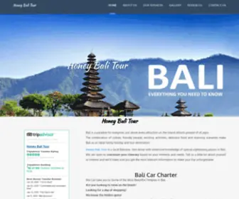 Honeybalitour.com(Best Tour Travel Guide and Driver in Bali Island) Screenshot