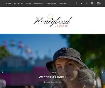 Honeybeadjewelry.com(Fashion and Lifestyle with Honey Bead Jewelry) Screenshot