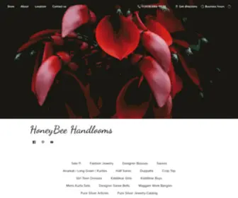 Honeybee-Shaburis.com(HoneyBee Handlooms) Screenshot