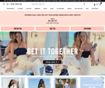 Honeybum.com(Women's Fashion Clothing Online) Screenshot