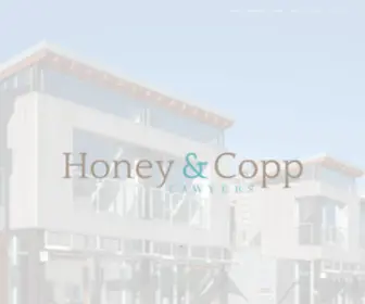 Honeycopp.com(Honey and Copp Lawyers) Screenshot
