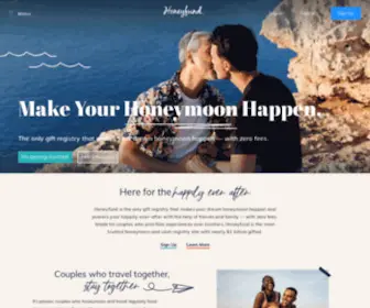 Honeyfund.com(Free Honeymoon Registry by Honeyfund) Screenshot