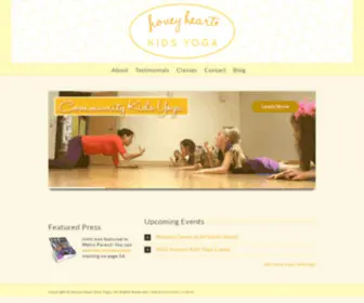 Honeyheartkidsyoga.com(Honey Heart Kids Yoga) Screenshot