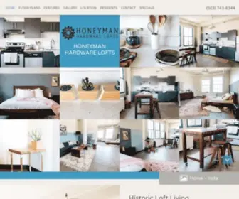 Honeymanhardwarelofts.com(Pearl District Apartments) Screenshot