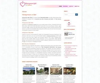 Honeymoonbalishuka.com(Bali Shuka) Screenshot