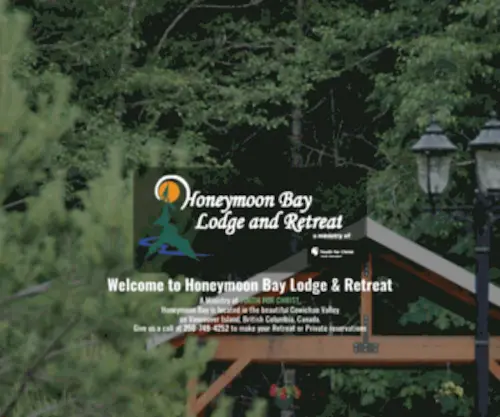 Honeymoonbayretreat.com(Honeymoon Bay Lodge and Retreat) Screenshot