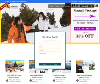 Honeymoonpackagemanali.in(Honeymoon Package Manali) Screenshot