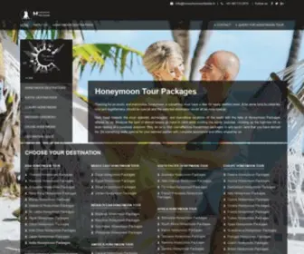 HoneymoonWorldwide.in(Honeymoon Packages) Screenshot