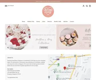 Honeypeachsg.com(Cake Delivery in Singapore) Screenshot