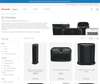 Honeywellcleanair.com(Shop Air Purifiers) Screenshot