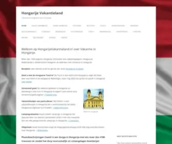 Hongarijevakantieland.nl(Hongarije Vakantieland) Screenshot