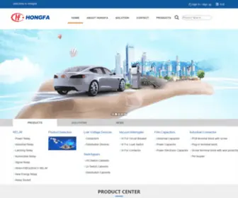 Hongfa.com(HONGFA Official Website) Screenshot