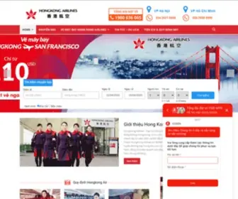 Hongkongair.com.vn(Hong Kong Airlines) Screenshot