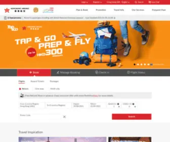 Hongkongairlines.com(Hong Kong Airlines) Screenshot