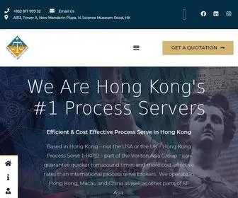 Hongkongprocessserve.com(Process Serve) Screenshot