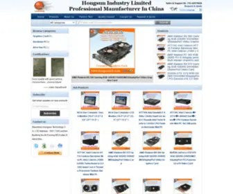 Hongsuntek.com(China Graphic Card supplier) Screenshot