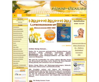 Honig-Genuss.de(Echten Manuka Honig von Manuka Health aus Neusseland online kaufen) Screenshot